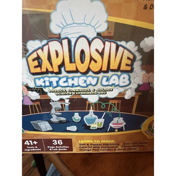 Playz Explosive Kitchen Lab 26+ Physics, Chemistry & Biology Science NEW SEALED - Picture 8 of 10